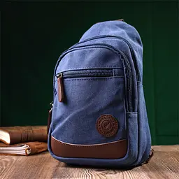 Зручна сумка для чоловіків через плече з ущільненою спинкою Vintage 19,5х29х8 см sum0028974 - мініатюра 9