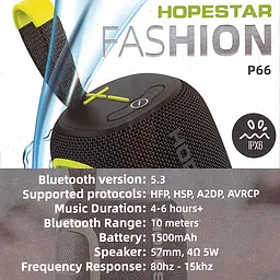 Портативна Bluetooth-колонка Hopestar P66 Black - мініатюра 4