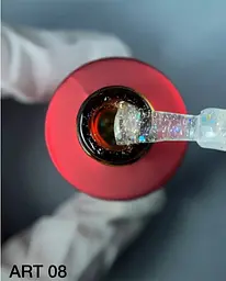 Верхнє покриття для гель-лаку Kodi Professional No Sticky Top Coat Art 08 без липкого шару 7 мл - мініатюра 4