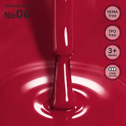 Гель-лак Shelly 06 Burning Red 12 мл - мініатюра 2