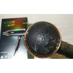 Фен для сушіння укладання волосся VGR V-439 маленький дорожній складний міні компактний 1600 Вт - мініатюра 7