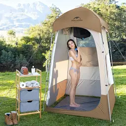 Намет Naturehike Shower Tent NH21ZP005 Brown - мініатюра 3