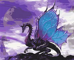 Картина за номерами Origami Дракон з крилами LW 065 40x50 см