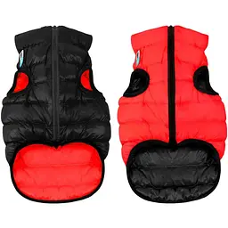 Курточка для собак AiryVest двостороння, M50, червоно-чорна