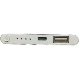 УМБ Power Bank Pineng 9800mAh повербанк зовнішній акумулятор Silver (11244) - мініатюра 3