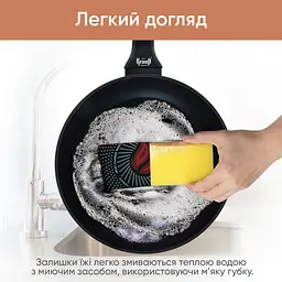 Набір сковорідок Smart Fry (24, 26, 28 см) + універсальна кришка та кухонні щипці - мініатюра 8