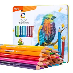 Олівці кольорові Deli EC00225 Color Emotion 24 кольори - мініатюра 1