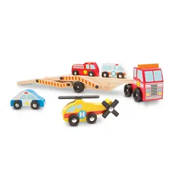 Ігровий набір Melissa&Doug Дерев'яний аварійний перевізник-трейлер (MD14610) - мініатюра 3
