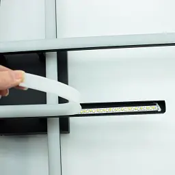 Керована світлодіодна люстра LINE 4L RC 70 Вт 850x850x90 мм Чорна ESLLSE - мініатюра 5