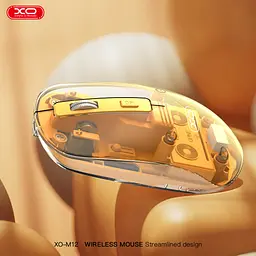 Комп'ютерна миша XO M12 Bluetooth wireless transparent Yellow teh0022041 - мініатюра 3