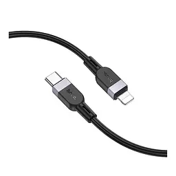 Кабель синхронізації Hoco X109 Silicone PD27W/3A Type-C to Lightning 2m Black (35918_3605821) - мініатюра 5