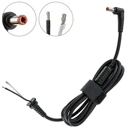 DC кабель живлення для БЖ LENOVO 120-180W 5.5x2.5мм 2 дроти L-штекер довжина 170см (від БЖ до ноутбуку)