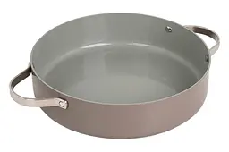 Каструля зі скляною антипригарною кришкою Maestro MR-4009-28S діаметр 28 см на 3.9л низька Ceramic алюміній - мініатюра 2