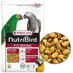 Корм для великих папуг Versele-Laga NutriBird P15 Original Верселе-Лага НУТРІБЕРД Оріджинал щоденний 1 кг (221259)