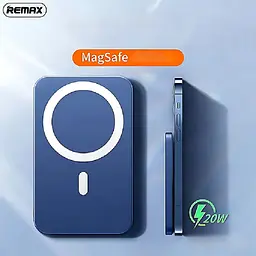Павербанк Remax RPP-65 / 10000 мАг / до 20 Вт / USB-C + MagSafe / PD+QC / Синій - мініатюра 5