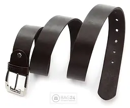 Чоловічий шкіряний ремінь SHVIGEL 3,8х120 см acs0014774 - мініатюра 3