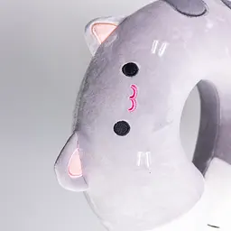 Подушка для шиї Kitty U-подібна сірий HP-56-11G - мініатюра 3