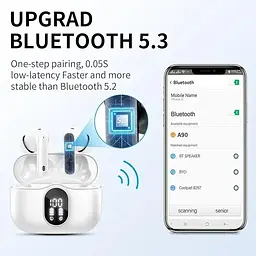 Бездротові навушники Btootos A90 Pro з мікрофоном і шумопоглинанням - мініатюра 3