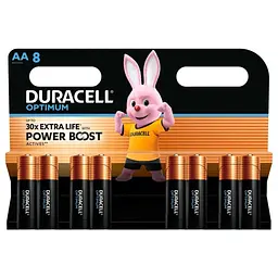 Батарейка Duracell LR6/AA OPTIMUM (8шт) - мініатюра 3