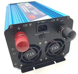 Автоінвертор 12 V-220 V 3000 W перетворювач напруги з чистою синусоїдою та функцією заряджання акумулятора UPS 15 A 12 V-220 V WimpeX WX-3100 - мініатюра 4