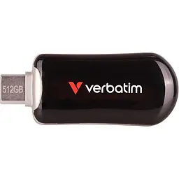 Флеш-накопичувач Verbatim Plectra USB-C Black 512 ГБ USB 3.2 Gen 1 (30227) - мініатюра 2