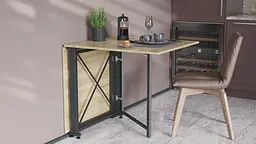 Стіл-книга трансформер Оріон 2 Ferrum-decor 750x1520x730 Чорний метал ДСП Дуб Сонома 16 мм (FRD-104586) - мініатюра 6