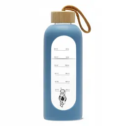 Пляшка для води спортивна 4FIZJO 750 мл скляна Blue (P-5905973404181) - мініатюра 6