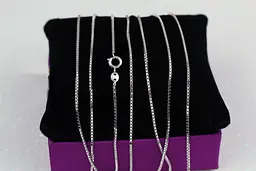 Цепь Xuping Jewelry венецианское плетение 60 см 1 мм серебристая
