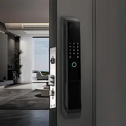 Дверний дзвінок з функцією розпізнавання облич LD SMART, біометричний сканер відбитків пальців, око / розумна камера / дверний замок - мініатюра 2