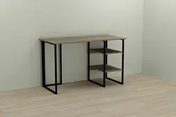 Комп'ютерний стіл Ferrum-decor Кевін 75x140x70 чорний ДСП Дуб Сонома Трюфель 16мм (FRD-103839) - мініатюра 5