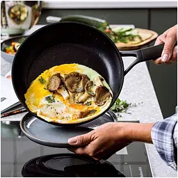 Сковорода KitchenAid Classic Forged Aluminium 28 см з керамічним покриттям (CC003293-001) - мініатюра 4
