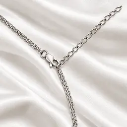 Серебряное колье Два сердца (1068) 50 - миниатюра 6