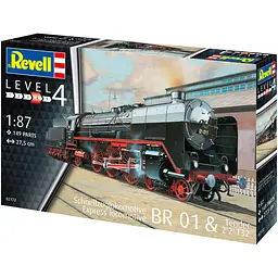 Збірна модель Revell Експрес локомотив BR01 з тендером 2'2 T32 масштаб 1:87, 149 деталей (RVL-02172)