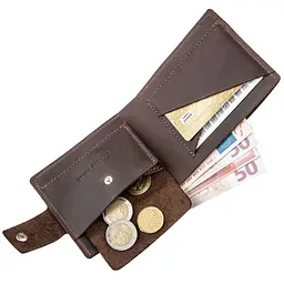 Чоловічий шкіряний гаманець GRANDE PELLE 9х11х3 см acs0015139 - мініатюра 4