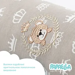 Бортик-валик у ліжечко Papaella Корона захисний (8-34533 корона) - мініатюра 7