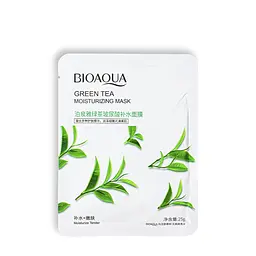 Маска для обличчя зволожуюча Bioaqua Green Tea тканинна, 25 г (BQY57904)