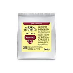 Сухий корм Home Food для дорослих собак Яловичина DOG ADULT MEDIUM Для активних 300 г