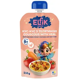 Пюре овочево-м’ясне Elfik Magic Кус-кус з телятиною 110 г