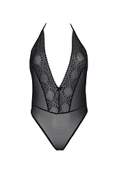 Боді Passion DROSERA BODY black, S/M, високі вирізи, верх на зав’язках - мініатюра 3