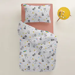 Дитяча постільна білизна в ліжечко CATS ASTRONAUTS, сірий (CatsAstronauts_Brick_140) - мініатюра 2