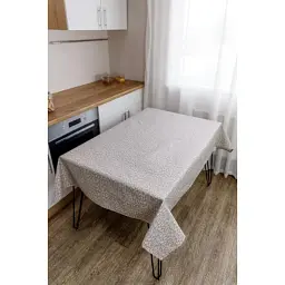 Скатертина Прованс непромокаюча Simfoni Капучино вензель 220х136 см (033601) - мініатюра 2