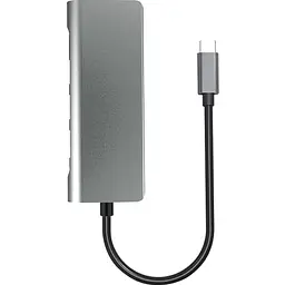 USB-хаб Prologix 7-in-1 Type-C to HDMI+2xUSB3.0+PD+Lan+TF+SD [PR-WUC-105B] [77281]