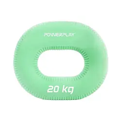 Еспандер кистьовий силіконовий PowerPlay PP-4336 Hand Grip Medium 20 кг Зелений (PP_4336_Green_20kg) - мініатюра 1