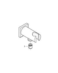 Підключення для душового шлангу з тримачем Grohe Rainshower 26659000, Хром - мініатюра 7