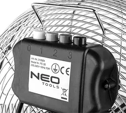 Вентилятор підлоговий Neo Tools 90009 професійний, 50 Вт, діаметр 30 см, 3 швидкості - мініатюра 2