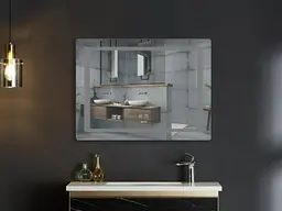 Дзеркало Mixxus STYLE MR13-90x70-REVERSE з LED Touch, Anti-fog, димером, регулюванням яскравості (MI6667) - мініатюра 5