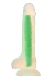 Фалоімітатор Radiant Glow In The Dark Soft 17.5 см зелений - мініатюра 7