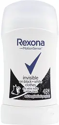 Антиперспірант Rexona Invisible On black+white стік 40 мл - мініатюра 3