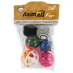 Набір іграшок AnimAll Fun Cat в асортименті для котів 6 шт