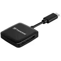 Кардрiдер Transcend USB 3.2 Gen 1 Type-C SD/microSD Black (TS-RDC3)